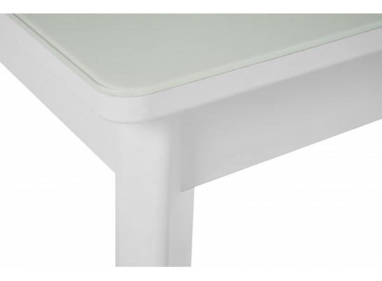 Стеклянный стол Арья белый / шагрень белая в Каменске-Уральском