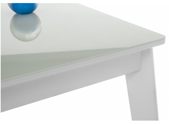 Стеклянный стол Арья белый / шагрень белая в Каменске-Уральском