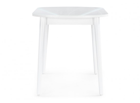 Стеклянный стол Клэйтон белый / белый в Каменске-Уральском