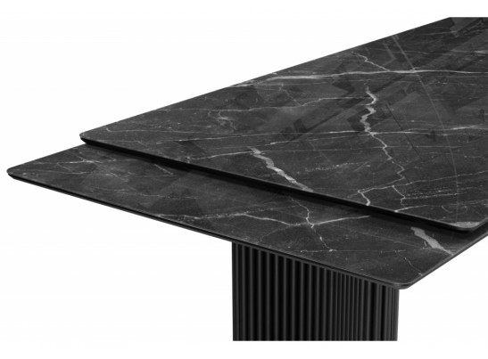 Стеклянный стол Мален 240x110 дарк / черный в Каменске-Уральском