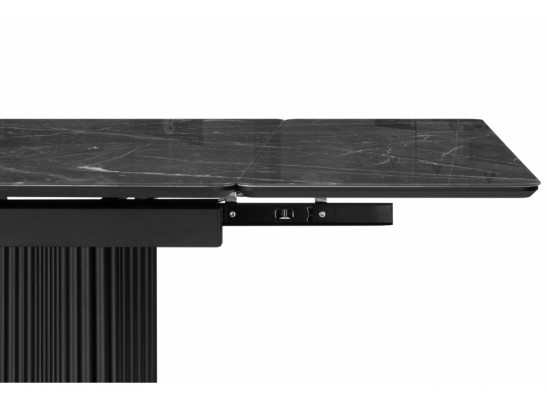 Стеклянный стол Мален 240x110 дарк / черный в Каменске-Уральском