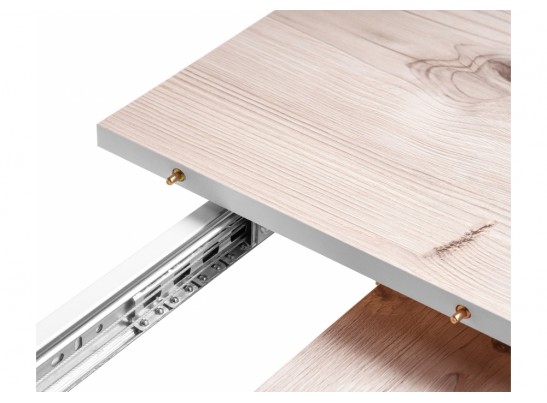 Стол раскладной Гуанг бискайская сосна / белый в Каменске-Уральском