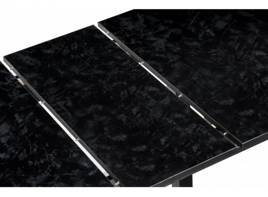 Стол Гюрен лофт 110(139)х70х74 черный / черный в Каменске-Уральском