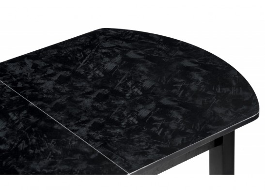 Стол Гюрен лофт 110(139)х70х74 черный / черный в Каменске-Уральском