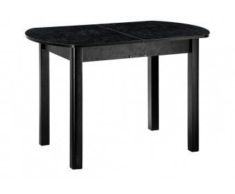 Стол Гюрен лофт 110(139)х70х74 черный / черный