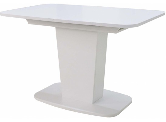 Стол на тумбе раскладной Рондо-2 белый шелк в Каменске-Уральском