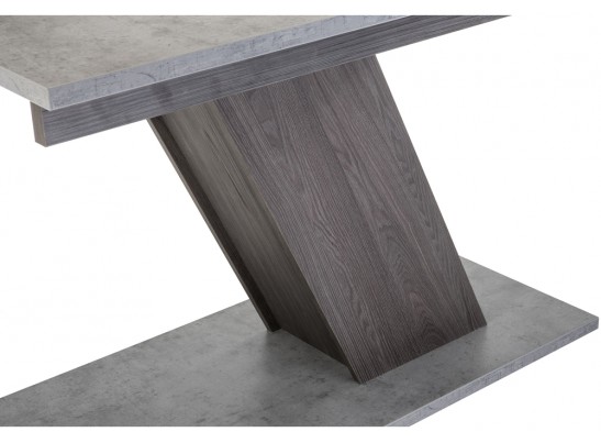 Стол на тумбе Тирион бетон чикаго серый / дуб гладстоун табак в Каменске-Уральском