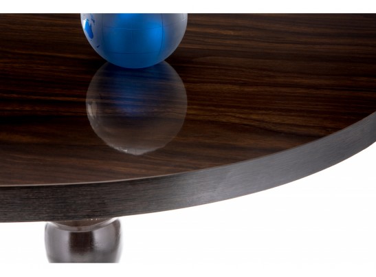 Стол Вилмар с глянцевой столешницей темное дерево в Каменске-Уральском