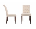 Стул Amelia dark walnut / fabric cream в Каменске-Уральском