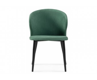 Стул на металлокаркасе Алсисар катания изумруд / черный