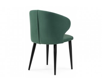 Стул на металлокаркасе Алсисар катания изумруд / черный