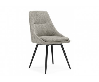 Стул на металлокаркасе Avian вращающийся светло-серый / черный