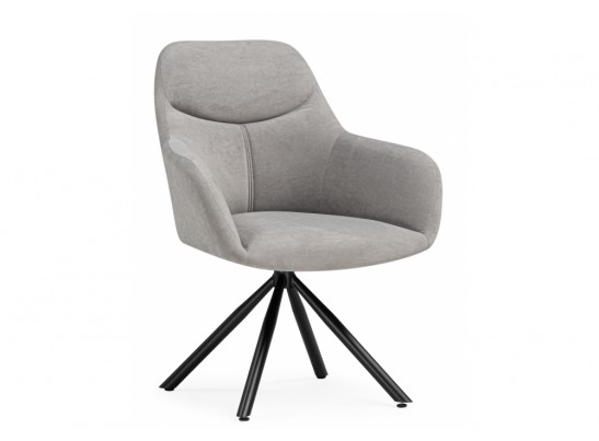 Стул на металлокаркасе Бартон 2 ткань мадера 22 / черный матовый в Каменске-Уральском