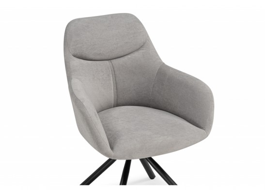 Стул на металлокаркасе Бартон 2 ткань мадера 22 / черный матовый в Каменске-Уральском