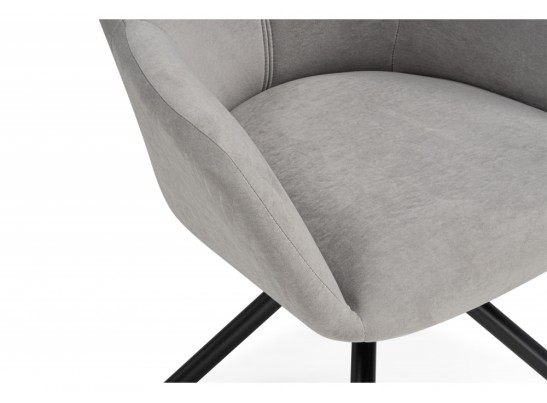 Стул на металлокаркасе Бартон 2 ткань мадера 22 / черный матовый в Каменске-Уральском