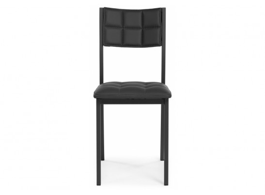 Стул на металлокаркасе Бекал черный / черный матовый в Каменске-Уральском