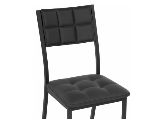 Стул на металлокаркасе Бекал черный / черный матовый в Каменске-Уральском