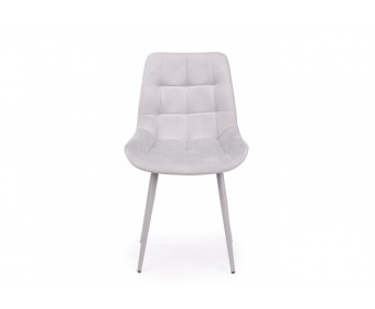 Стул на металлокаркасе Челси 360 К светло-серый (zd 960) / серый