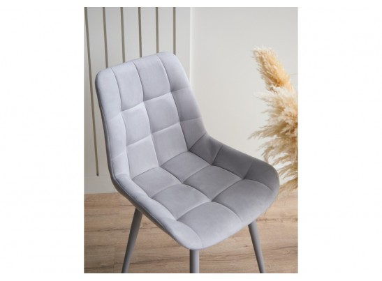 Стул на металлокаркасе Челси 360 К светло-серый (zd 960) / серый в Каменске-Уральском