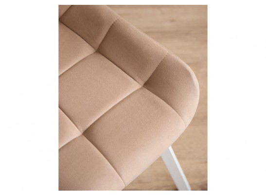 Стул на металлокаркасе Челси 360 П бежевый (zd 210) / белый в Каменске-Уральском