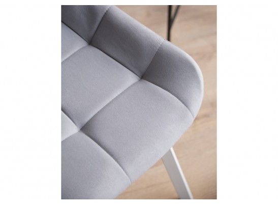 Стул на металлокаркасе Челси 360 П светло-серый (zd 960) / белый в Каменске-Уральском