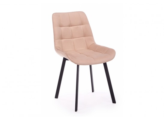 Стул на металлокаркасе Челси П бежевый (zd 210) / черный в Каменске-Уральском