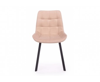 Стул на металлокаркасе Челси П бежевый (zd 210) / черный