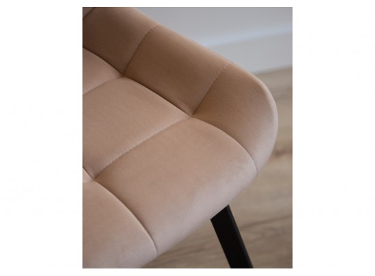 Стул на металлокаркасе Челси П бежевый (zd 210) / черный в Каменске-Уральском