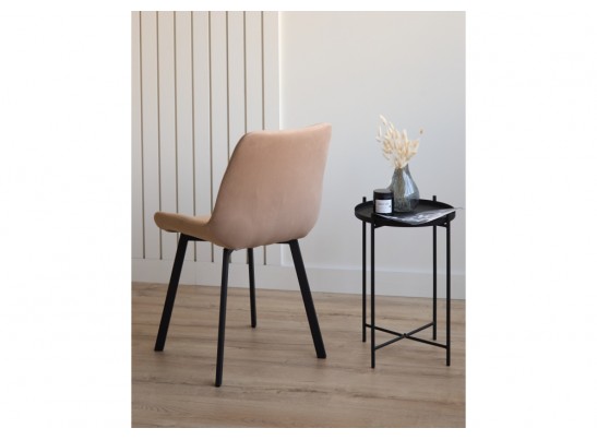 Стул на металлокаркасе Челси П бежевый (zd 210) / черный в Каменске-Уральском