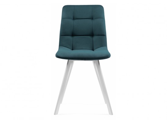 Стул на металлокаркасе Чилли морская волна / белый в Каменске-Уральском