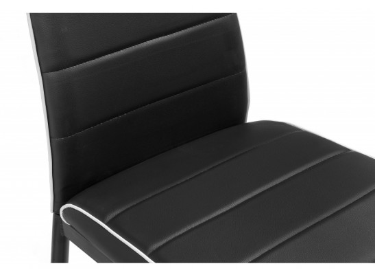 Стул на металлокаркасе DC2-001 black / white в Каменске-Уральском