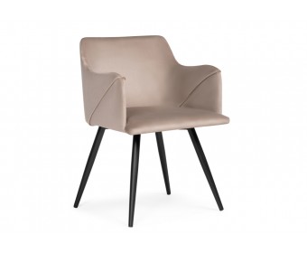 Стул на металлокаркасе Эджелл латте / черный