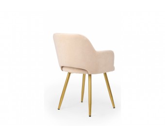 Стул на металлокаркасе Эолин 360 бежевый (glory 03) / золотой