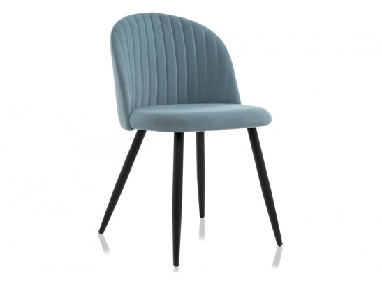 Стул на металлокаркасе Gabi 1 light blue / black в Каменске-Уральском