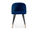 Стул на металлокаркасе Gabi dark blue / black / gold в Каменске-Уральском