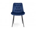 Стул на металлокаркасе Гояр темно-синий / черный глянец в Каменске-Уральском