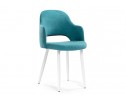 Стул на металлокаркасе Гутрид ромбы сзади белый / бирюзовый в Каменске-Уральском
