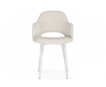 Стул на металлокаркасе Гутрид ткань RS-01 / белый