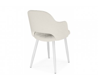 Стул на металлокаркасе Гутрид ткань RS-01 / белый