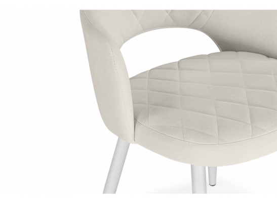 Стул на металлокаркасе Гутрид ткань RS-01 / белый в Каменске-Уральском