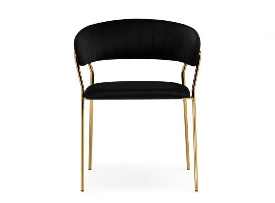 Стул на металлокаркасе Kamelia 1 black / gold в Каменске-Уральском