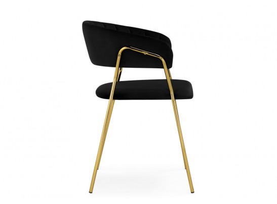 Стул на металлокаркасе Kamelia 1 black / gold в Каменске-Уральском