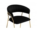 Стул на металлокаркасе Kamelia 1 black / gold в Каменске-Уральском
