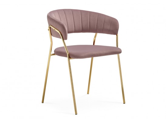Стул на металлокаркасе Kamelia 1 light purple /gold в Каменске-Уральском