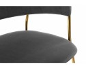 Стул на металлокаркасе Kamelia grey / gold в Каменске-Уральском