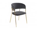 Стул на металлокаркасе Kamelia grey / gold в Каменске-Уральском