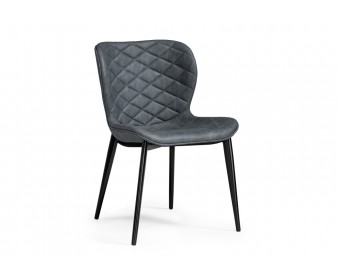 Стул на металлокаркасе Катабучи ткань kiprus 12 / черный глянец