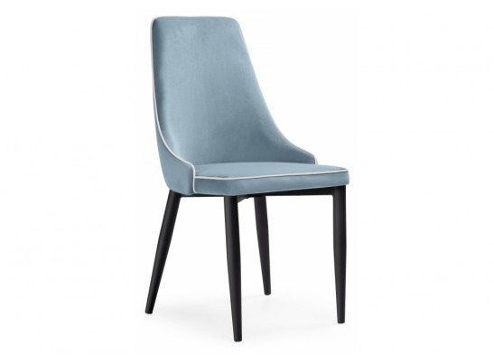 Стул на металлокаркасе Kora 1 light blue / white / black в Каменске-Уральском