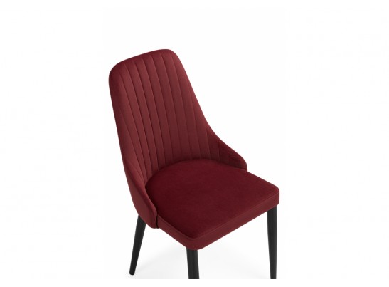 Стул на металлокаркасе Kora wine red / black в Каменске-Уральском