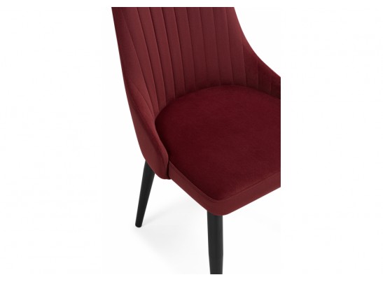 Стул на металлокаркасе Kora wine red / black в Каменске-Уральском